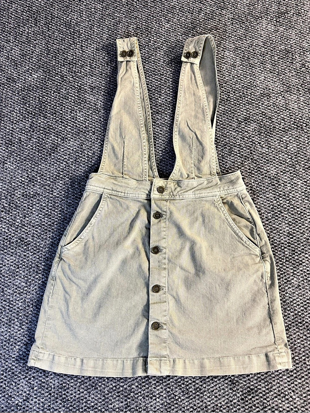 We The Free Free People Mallory Jumper Overall Dress Mini Skirtall - Sage / Khak